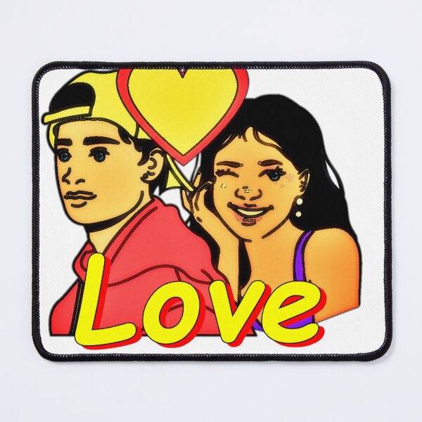 Item preview, Eternal Love in Yellow and Dark: A Valentine's Day Portrait designed and sold by Olojo.