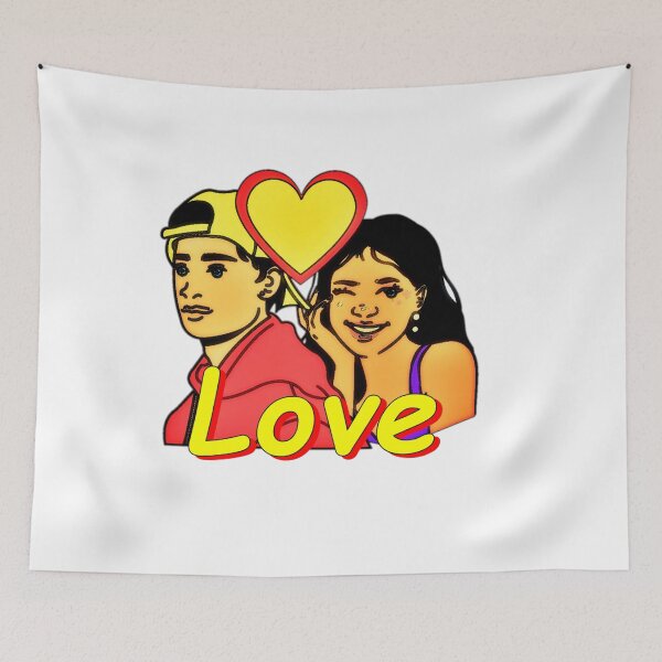 Item preview, Eternal Love in Yellow and Dark: A Valentine's Day Portrait designed and sold by Olojo.
