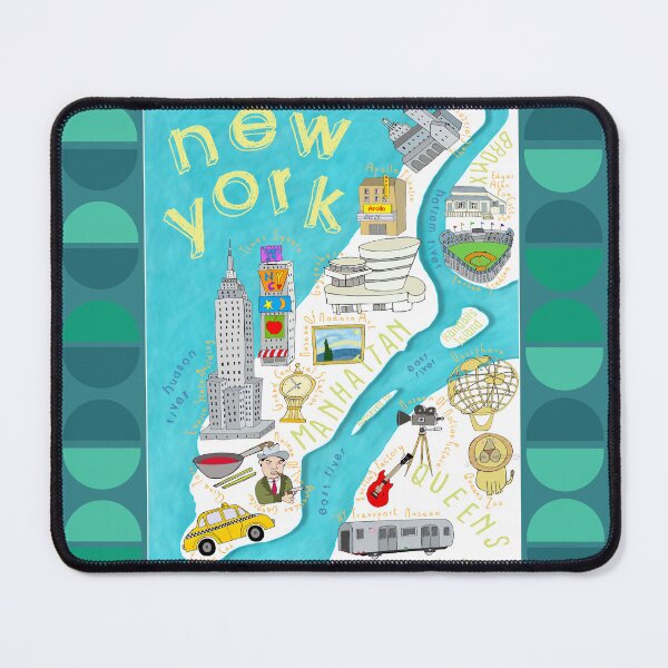 Item preview, New York, New York! A Colorful Illustration Of This Vibrant City By Artist Carla Daly designed and sold by Carla Daly.