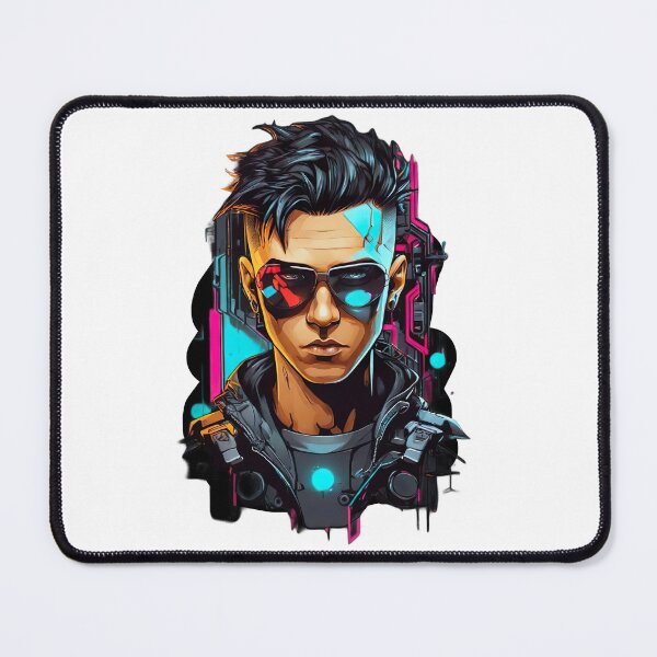 Item preview, "Neon Rebel: Portrait of a Cyberpunk Youth" designed and sold by DressDazzle.