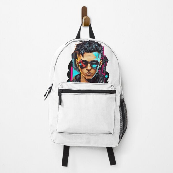 Item preview, "Neon Rebel: Portrait of a Cyberpunk Youth" designed and sold by DressDazzle.