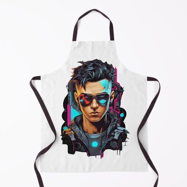 Item preview, "Neon Rebel: Portrait of a Cyberpunk Youth" designed and sold by DressDazzle.
