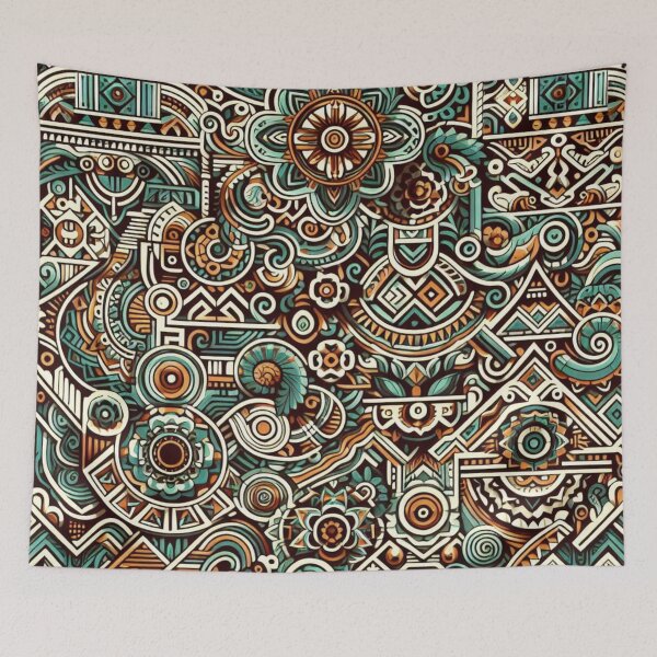 Item preview, Tiny Aztec Culture Fabric Details designed and sold by Rui Fernandes.