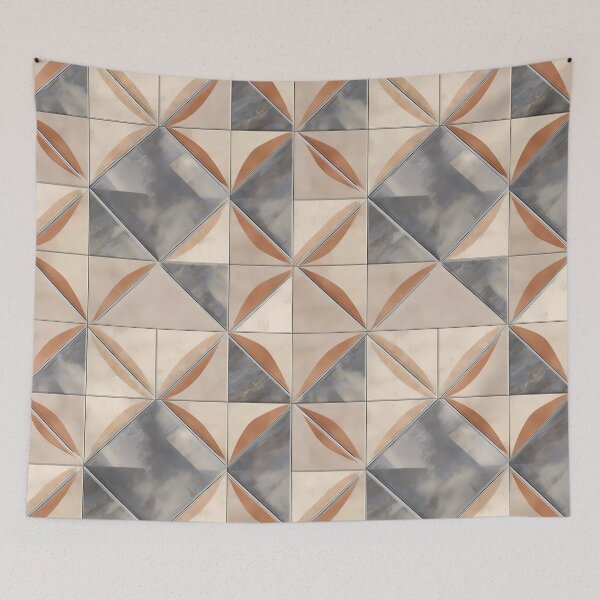 Item preview, Tile Art. Seamless Pattern. Beige & Gray & Brown. designed and sold by GiveMeMood.