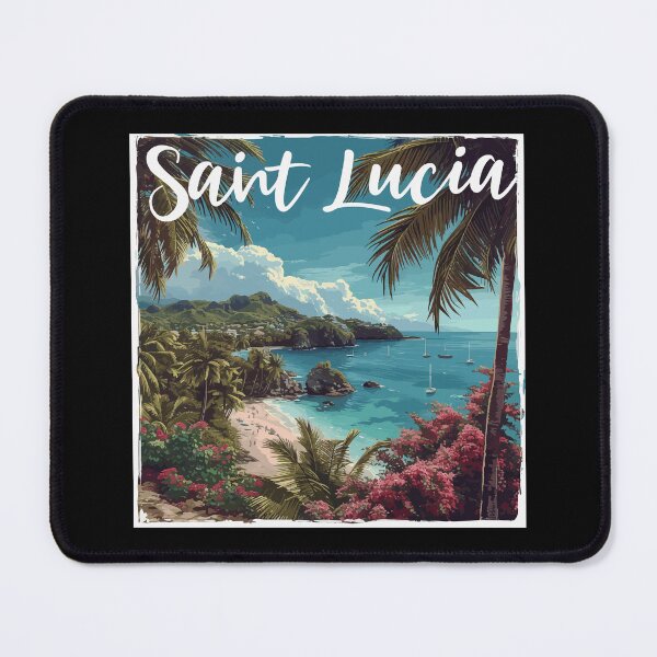 Item preview, Saint Lucia (White Lettering) designed and sold by VelvetRoom.