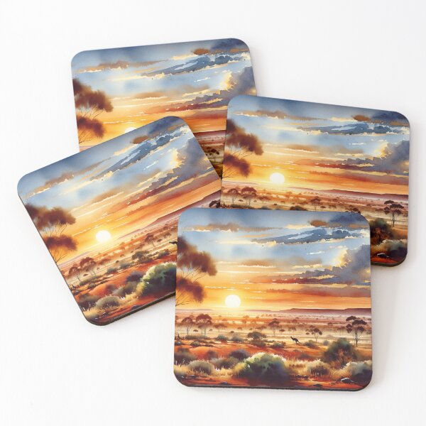 Item preview, Watercolours of the Australian Outback designed and sold by Indigo-Alan.