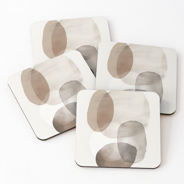 Item preview, Neutral Tones Abstract Shapes designed and sold by trajeado14.