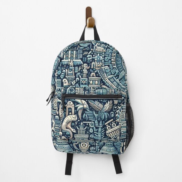 Item preview, Tiny Aztec Mosaic in Blue Hues designed and sold by Rui Fernandes.