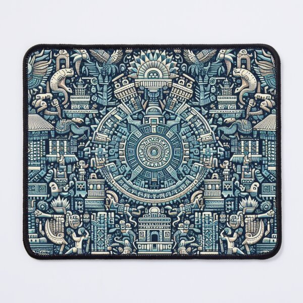 Item preview, Tiny Aztec Mosaic in Blue Hues designed and sold by Rui Fernandes.