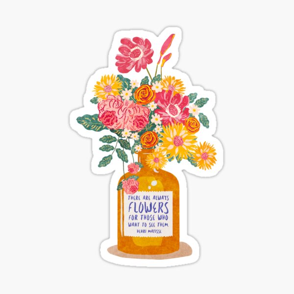 Always Flowers Sticker