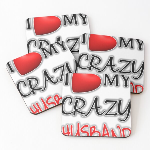 Item preview, I love my crazy husband designed and sold by ciapus4.
