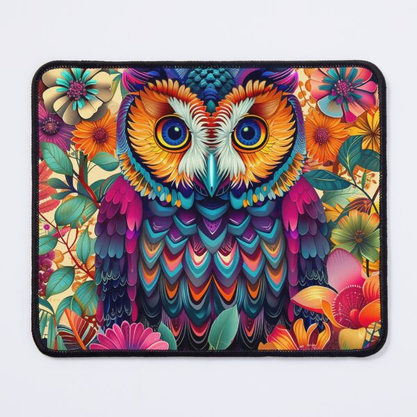 Item preview, flowers pop art deco coruja designed and sold by JOTAMIKE.