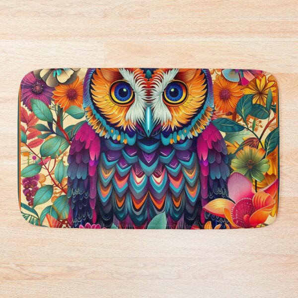 Item preview, flowers pop art deco coruja designed and sold by JOTAMIKE.