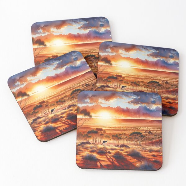 Item preview, Watercolours of the Australian Desert Sun designed and sold by Indigo-Alan.
