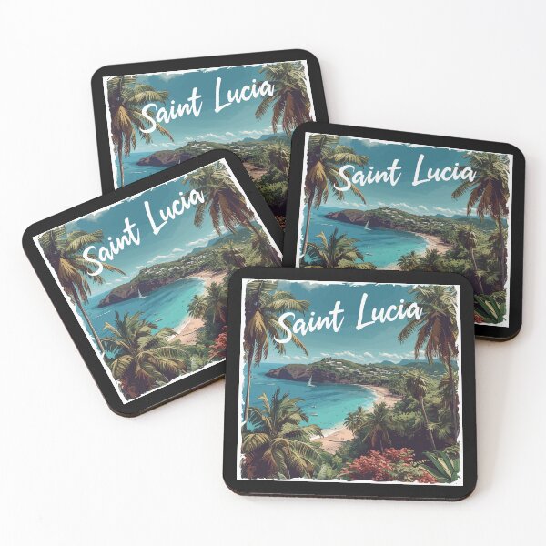 Item preview, Saint Lucia (White Lettering) designed and sold by VelvetRoom.