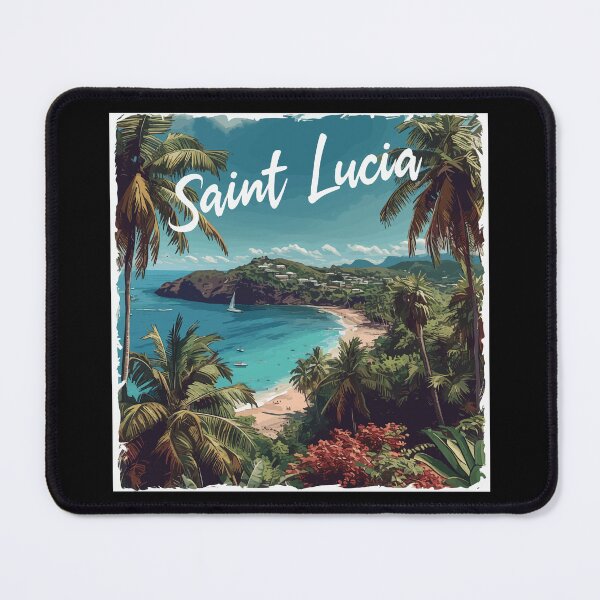 Item preview, Saint Lucia (White Lettering) designed and sold by VelvetRoom.