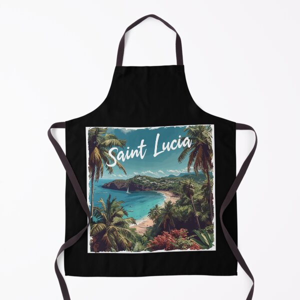 Item preview, Saint Lucia (White Lettering) designed and sold by VelvetRoom.