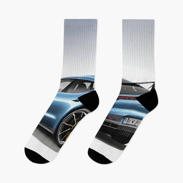 Item preview, Porsche Taycan Blue Digital Art designed and sold by DecarYourself.