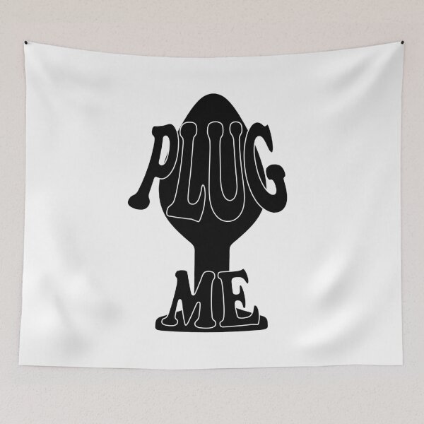 Item preview, Plug me! Black on white. designed and sold by TeaseMePleaseMe.