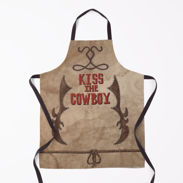 Item preview, old style cowboy themed apron designed and sold by H0wPeachy.