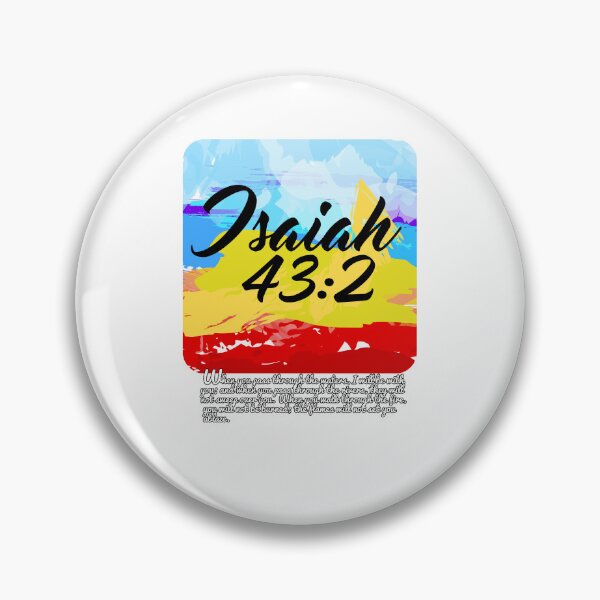 Item preview, Christian; Bible Verse Isaiah 43:2 designed and sold by denissmartin2020 ..