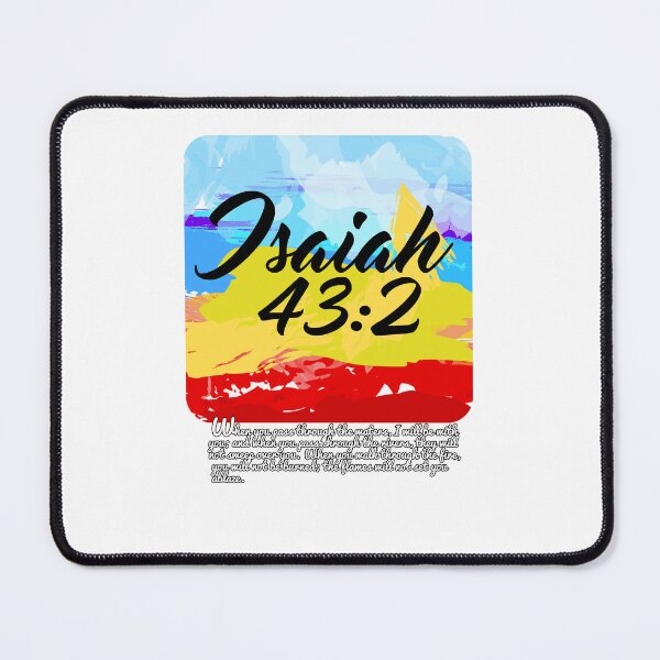 Item preview, Christian; Bible Verse Isaiah 43:2 designed and sold by denissmartin2020 ..