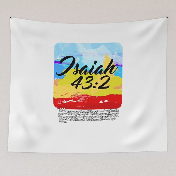 Item preview, Christian; Bible Verse Isaiah 43:2 designed and sold by denissmartin2020 ..