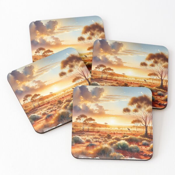 Item preview, Watercolours of the Australian Desert designed and sold by Indigo-Alan.