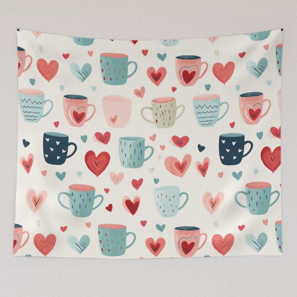 Item preview, Hearts Aflutter Coffee Mugs designed and sold by fabinthelab.