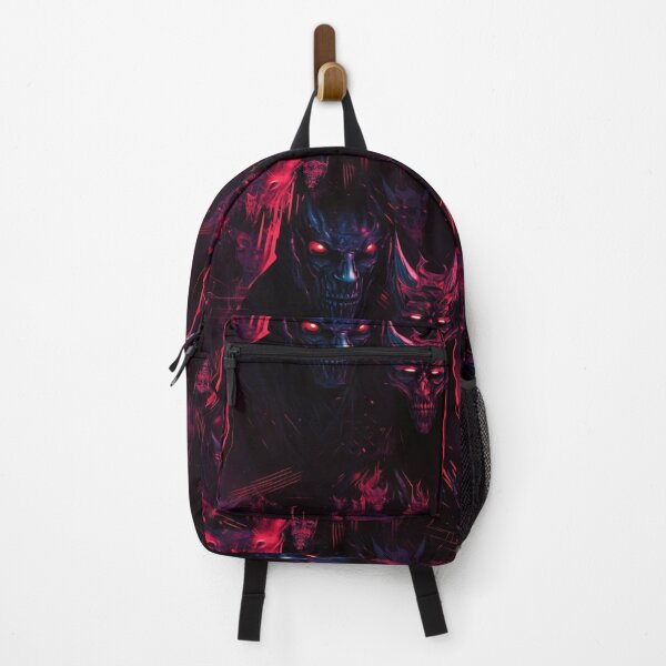 Item preview, Demons synthwave cyberpunk pattern designed and sold by GlitchGrotesque.