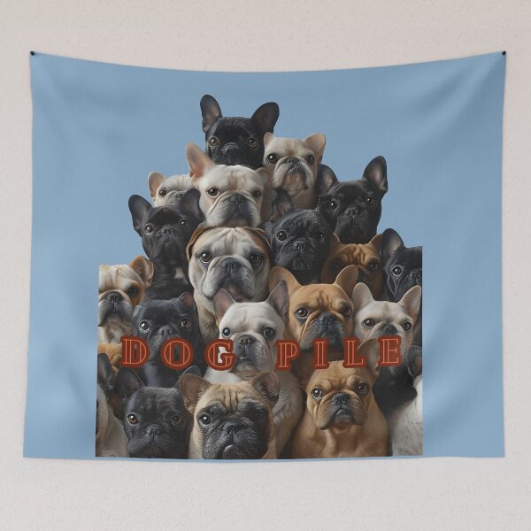 Item preview, Frenchie Dog Pile designed and sold by Pixel-Lair.