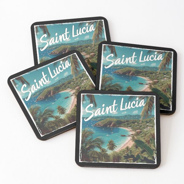 Item preview, Saint Lucia (White Lettering) designed and sold by VelvetRoom.