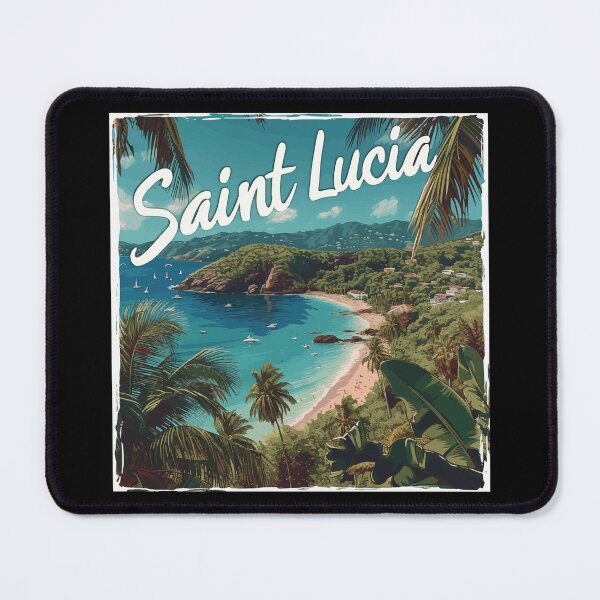 Item preview, Saint Lucia (White Lettering) designed and sold by VelvetRoom.