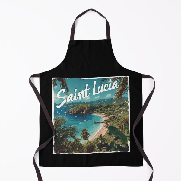 Item preview, Saint Lucia (White Lettering) designed and sold by VelvetRoom.