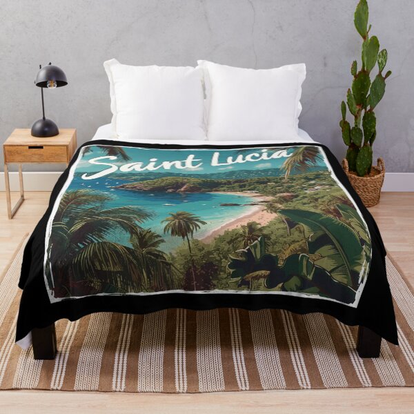 Item preview, Saint Lucia (White Lettering) designed and sold by VelvetRoom.