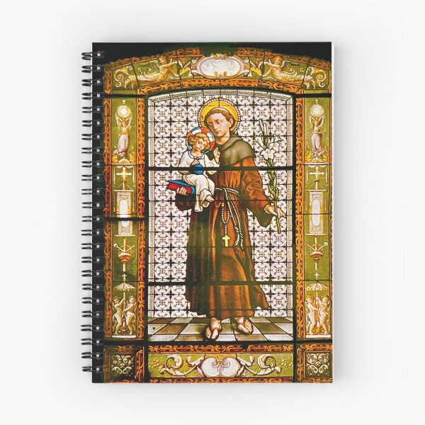 Item preview, Saint Anthony Stained Glass Window designed and sold by ricoflinn.