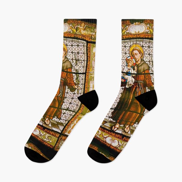 Item preview, Saint Anthony Stained Glass Window designed and sold by ricoflinn.