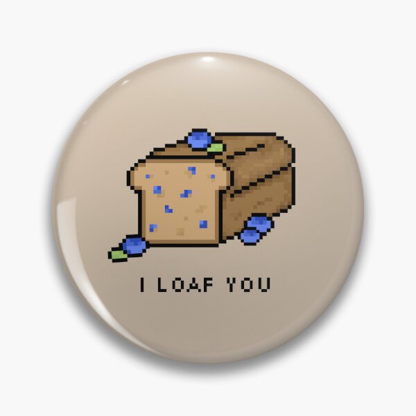 Item preview, blueberry loaf - pixel art! designed and sold by sourdough designs ૮ ˶ᵔ ᵕ ᵔ˶ ა.