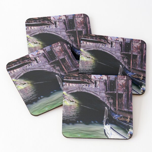 Item preview, Gondola parked along a canal in Venice, Itay designed and sold by Michael Brewer.