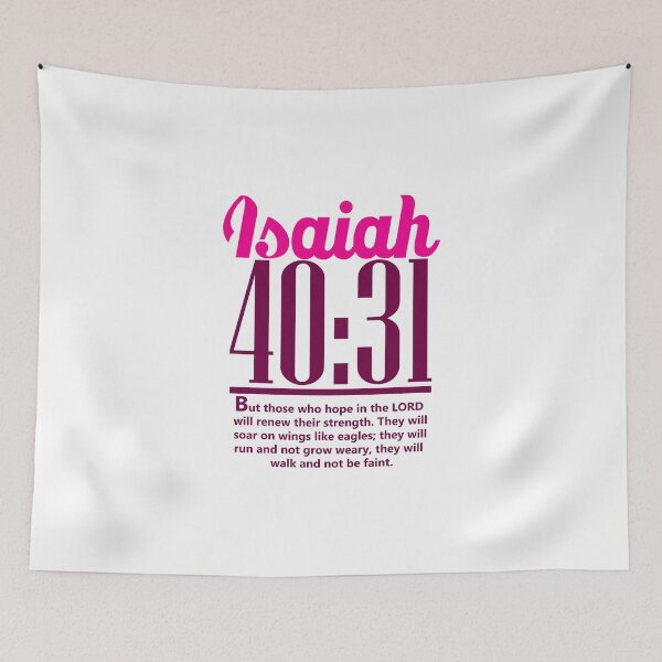 Item preview, Christian; Pink Bible verse Isaiah 40:31 designed and sold by denissmartin2020 ..