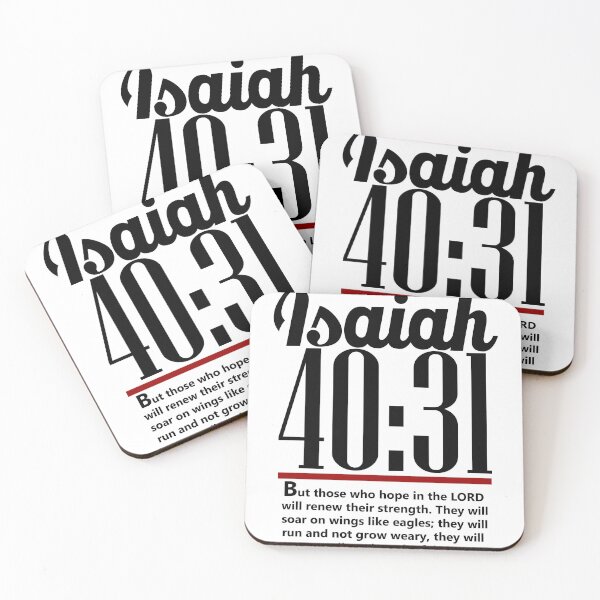 Item preview, Christian; Black Bible verse Isaiah 40:31 designed and sold by denissmartin2020 ..