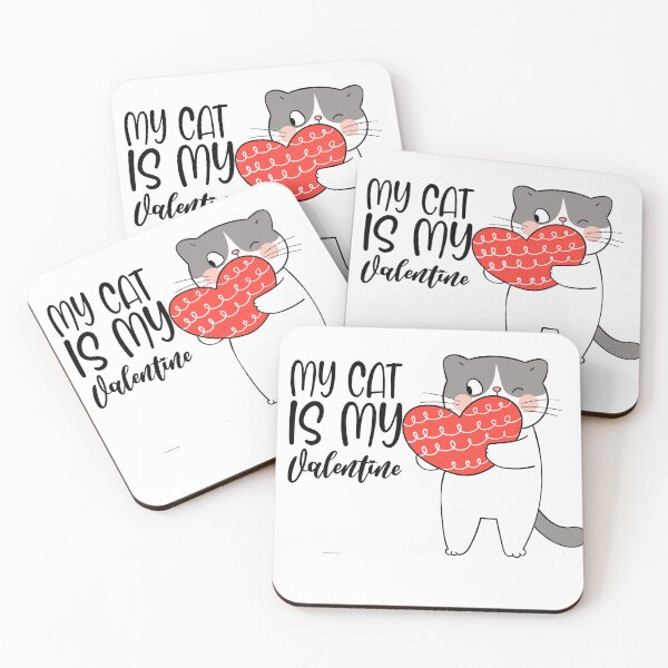 Item preview, my cat is my valentine designed and sold by ChicArtThreads.