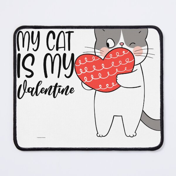 Item preview, my cat is my valentine designed and sold by ChicArtThreads.