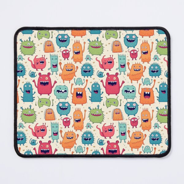 Item preview, Cute Critter Conga: Fun Monster Pattern designed and sold by pooshda.