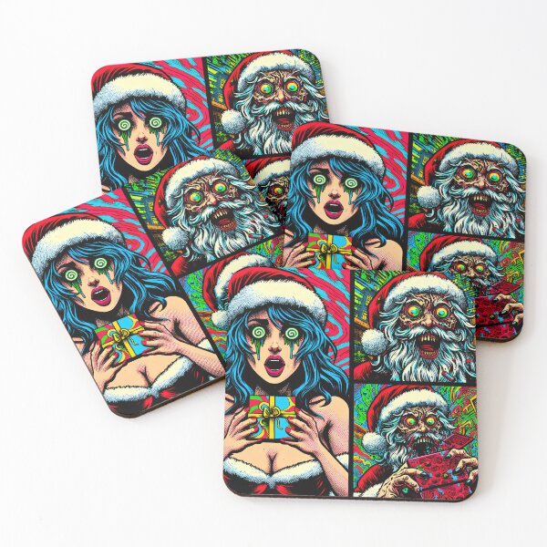 Item preview, Santa's Trippy Psychedelic Gift Of Insanity designed and sold by AIPixelMaster.
