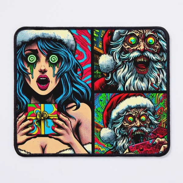 Item preview, Santa's Trippy Psychedelic Gift Of Insanity designed and sold by AIPixelMaster.