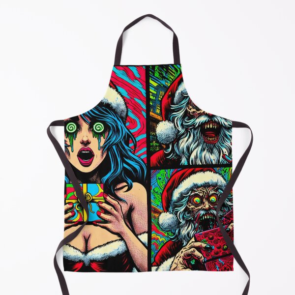 Item preview, Santa's Trippy Psychedelic Gift Of Insanity designed and sold by AIPixelMaster.