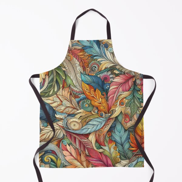 Item preview, Earthy Leaves Feathers Drawing Illustration Drawing 8 designed and sold by CoffeeIsATrip.
