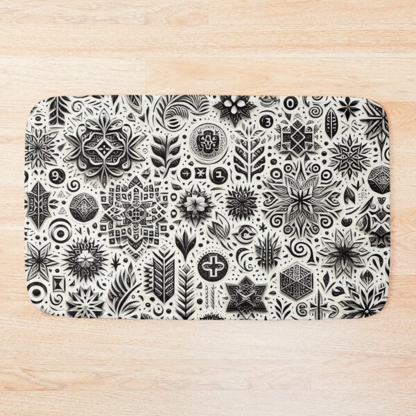 Item preview, Textured Numerical Symphony Fabric designed and sold by Rui Fernandes.