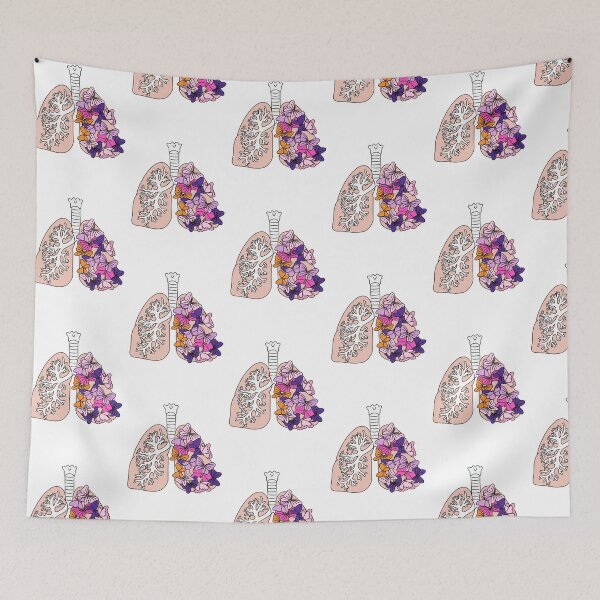 Item preview, Breathe easy pink & purple designed and sold by Doctor Michaela.